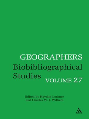 cover image of Geographers